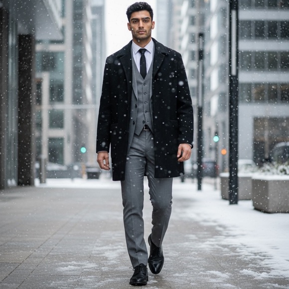 Baracuta Men’s Premium L Overcoat Wool Nylon Recycled Cashmere Made in Bulgaria - Picture 15 of 15